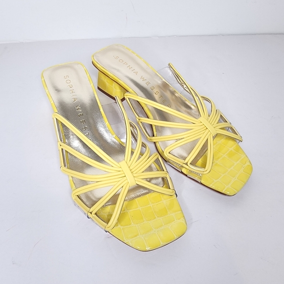 Sophia Webster Havana Butterfly Low Mule In Yellow Size 38.5